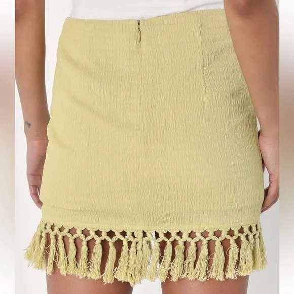 Lulus Fringe Skirt - NWOT - Picture 3 of 8